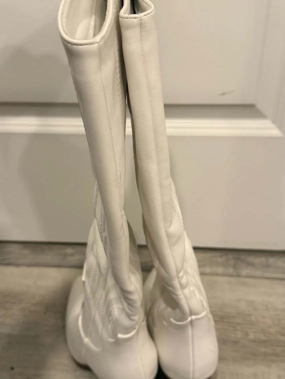 Dream Pairs White Over-the-Knee Pointed-Toe Boots